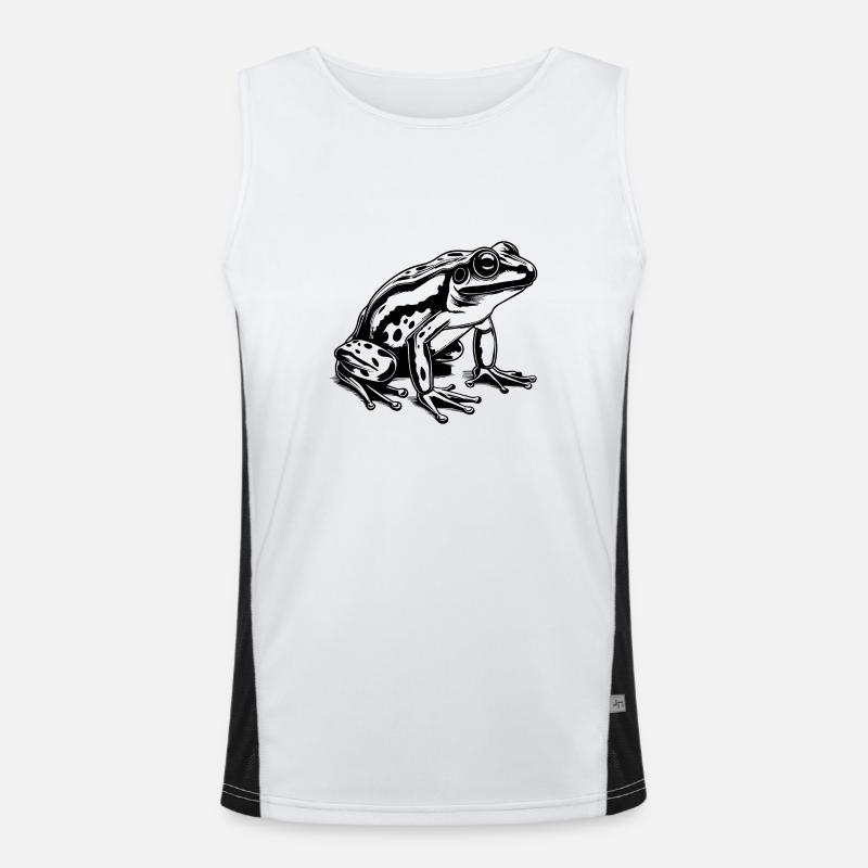 Frog Amphibian Toad Men's Functional Contrast Tank Top 