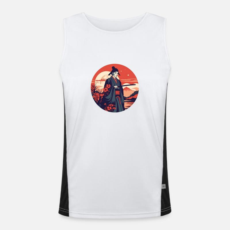 Samurai Funktionelles Kontrast-Tank Top für Männer 
