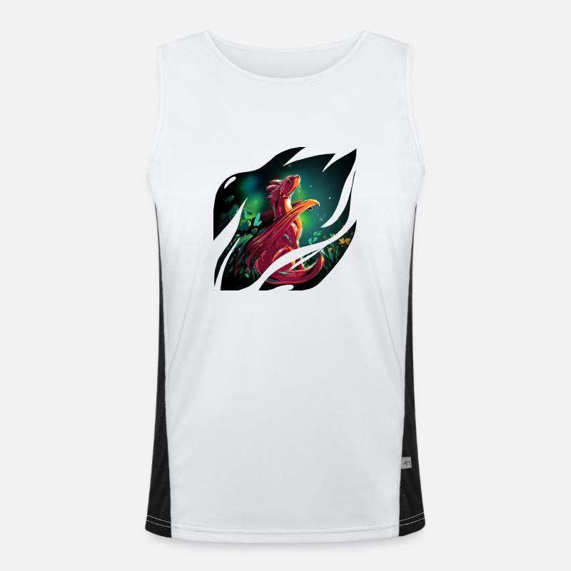 Fantasy Dragon Men's Functional Contrast Tank Top 