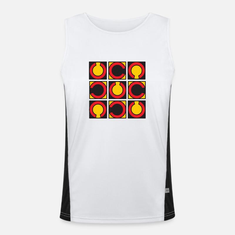 pattern moda 310523 3 zw Men's Functional Contrast Tank Top 