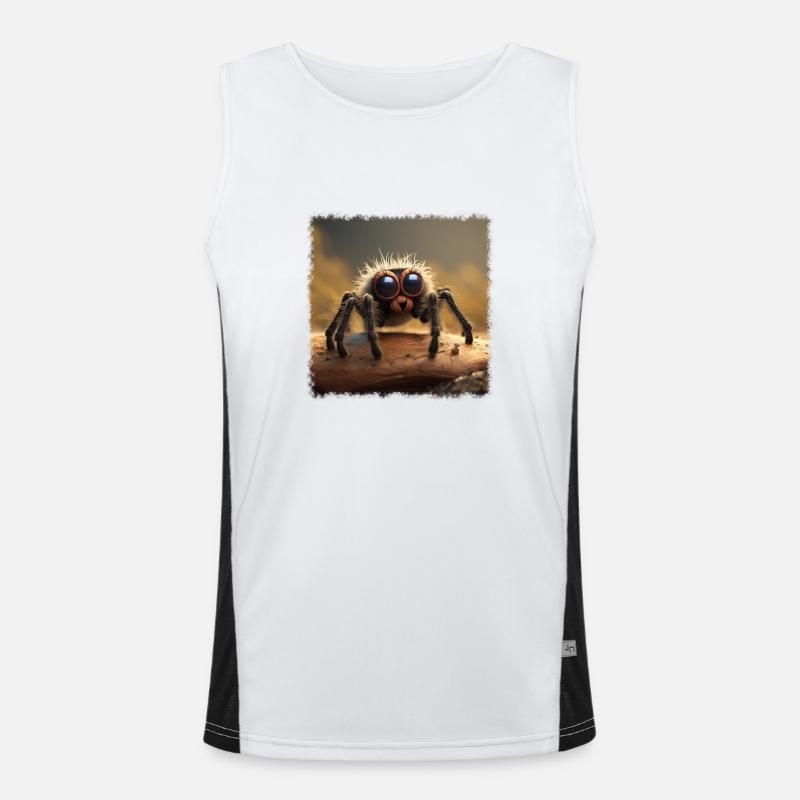 Süße Spinne Funktionelles Kontrast-Tank Top für Männer 