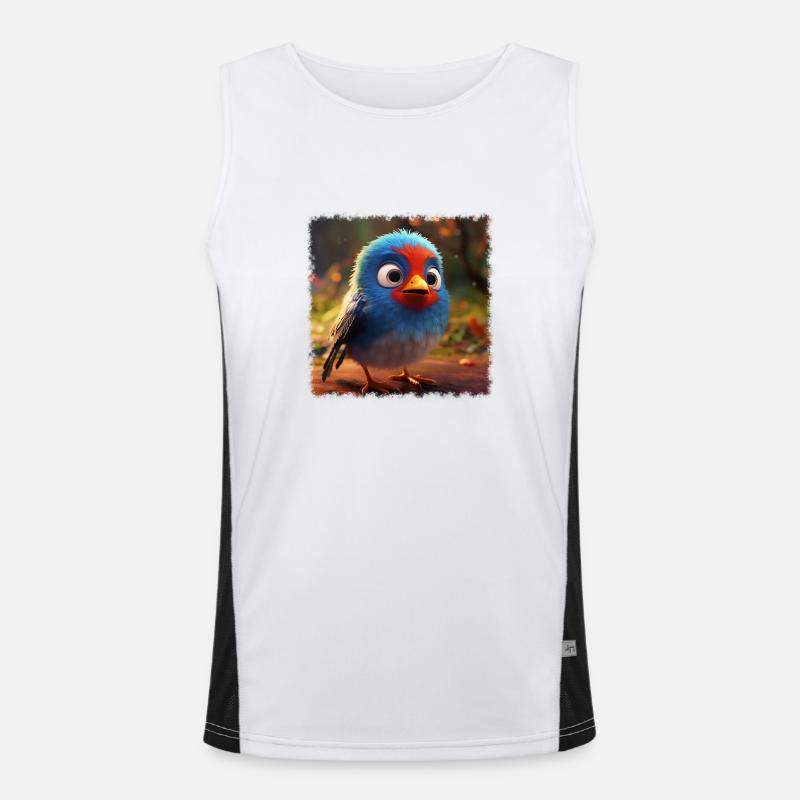 Petit oiseau mignon Débardeur respirant contrasté Homme 
