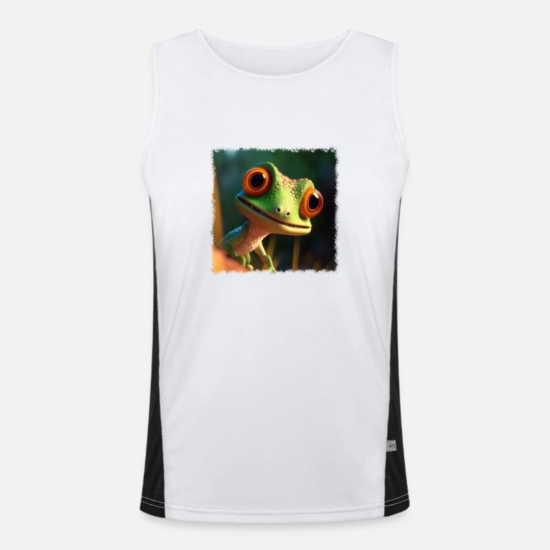 Gecko mignon Débardeur respirant contrasté Homme 