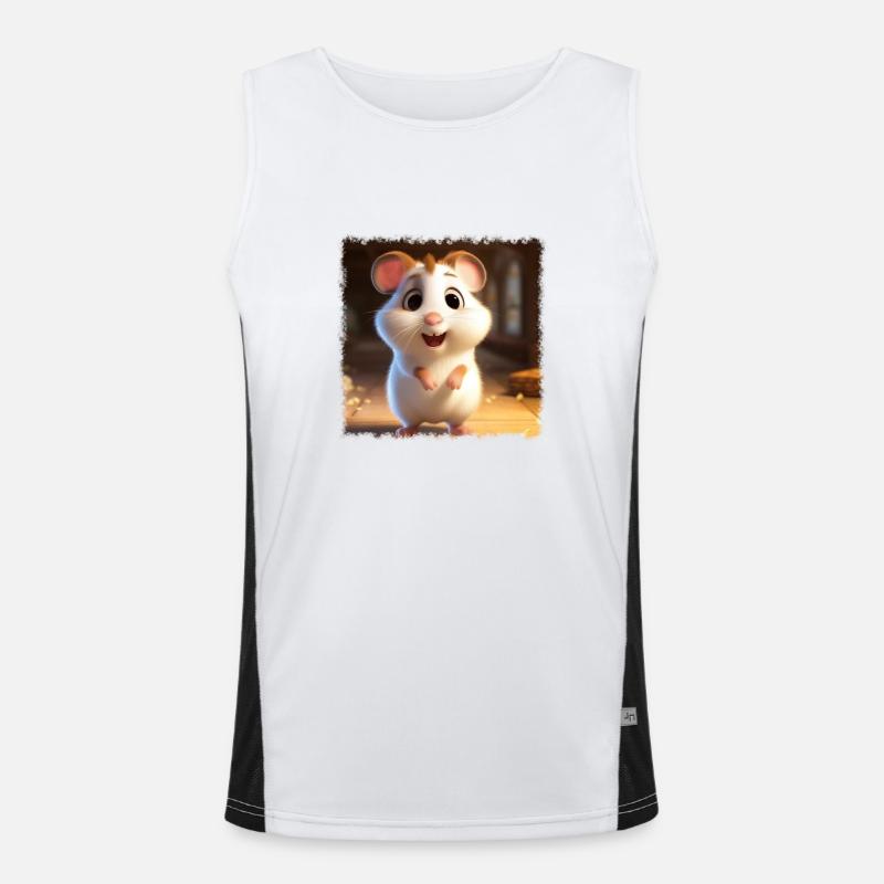 Hamster mignon Débardeur respirant contrasté Homme 