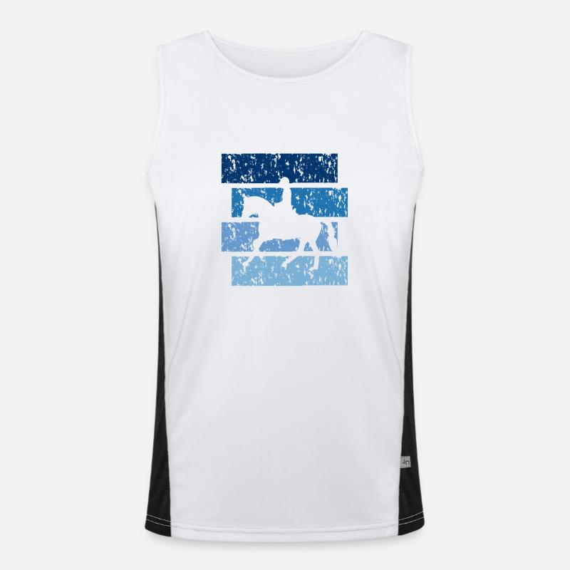 Vintage gift riding Men's Functional Contrast Tank Top 