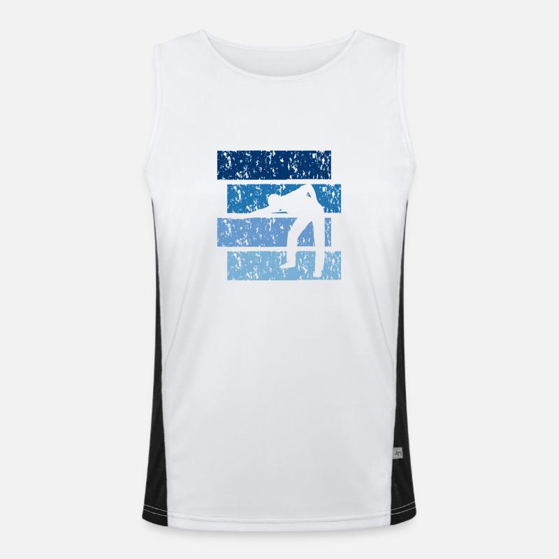 Billardgeschenk Vintage Funktionelles Kontrast-Tank Top für Männer 