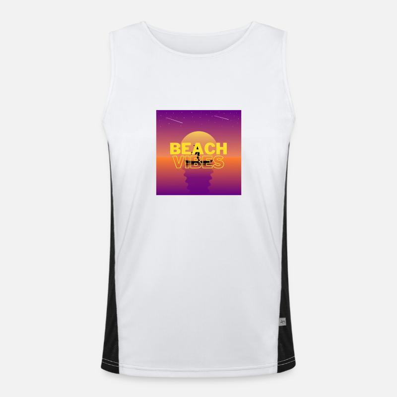Beach 3 Funktionelles Kontrast-Tank Top für Männer 