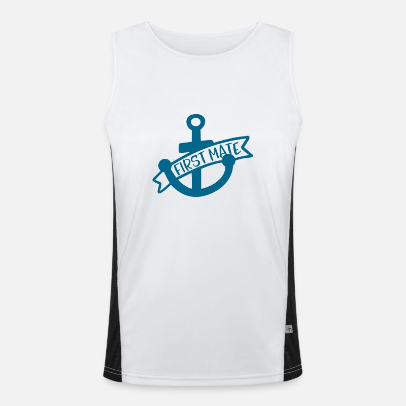 First Mate Men's Functional Contrast Tank Top 