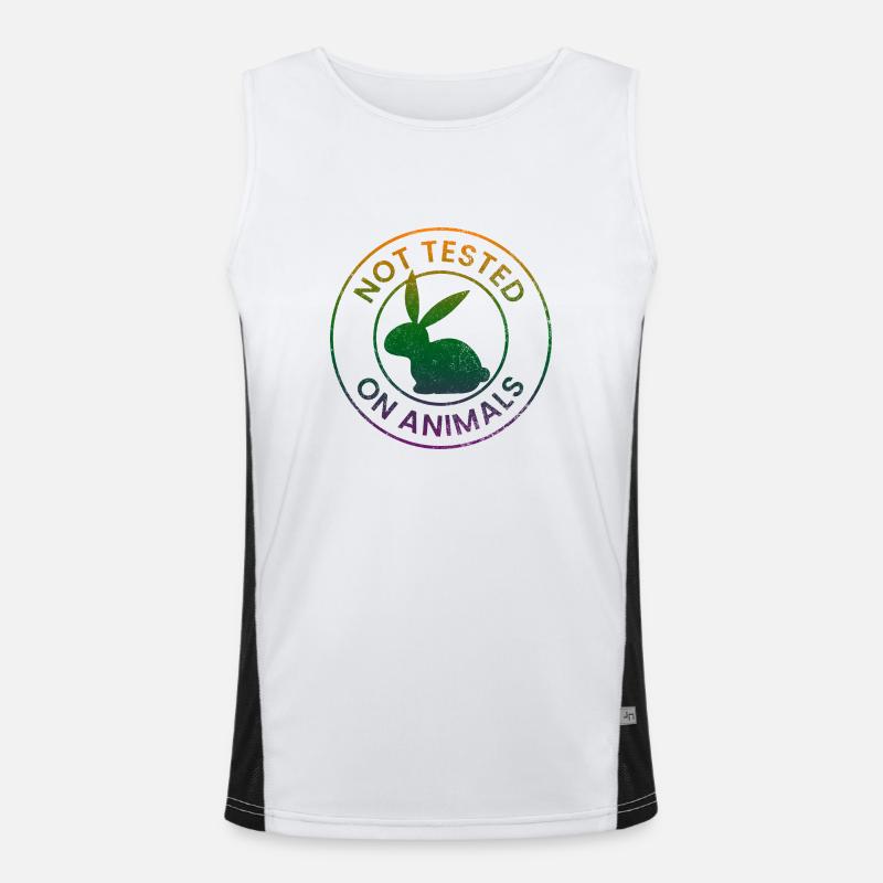 Not tested on animals Men's Functional Contrast Tank Top 