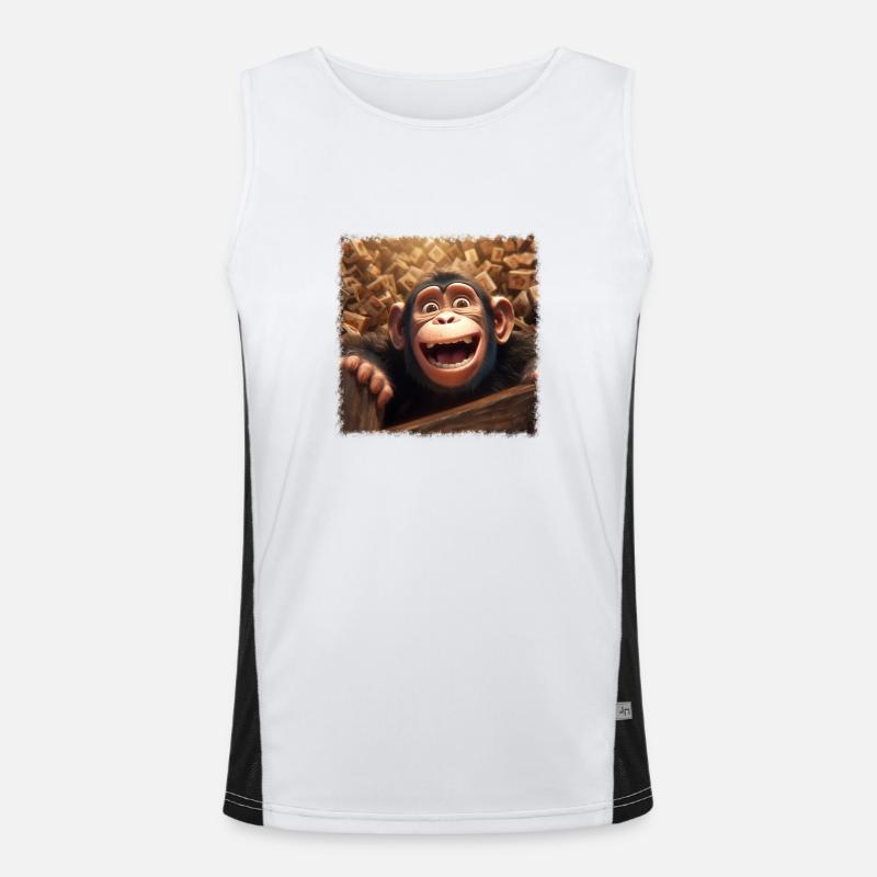 singe cool Débardeur respirant contrasté Homme 