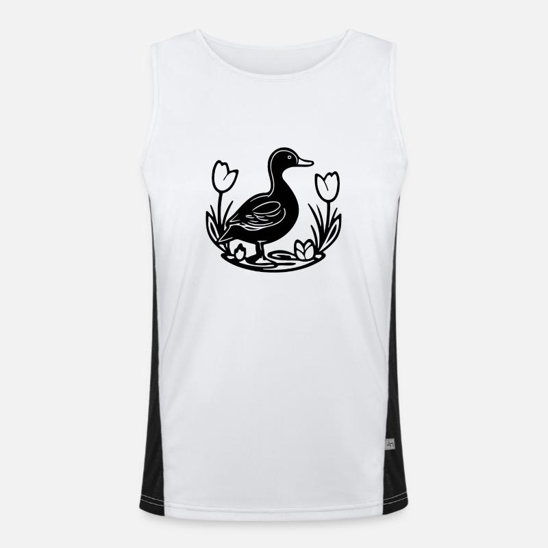 Canard Oiseaux Canards Débardeur respirant contrasté Homme 