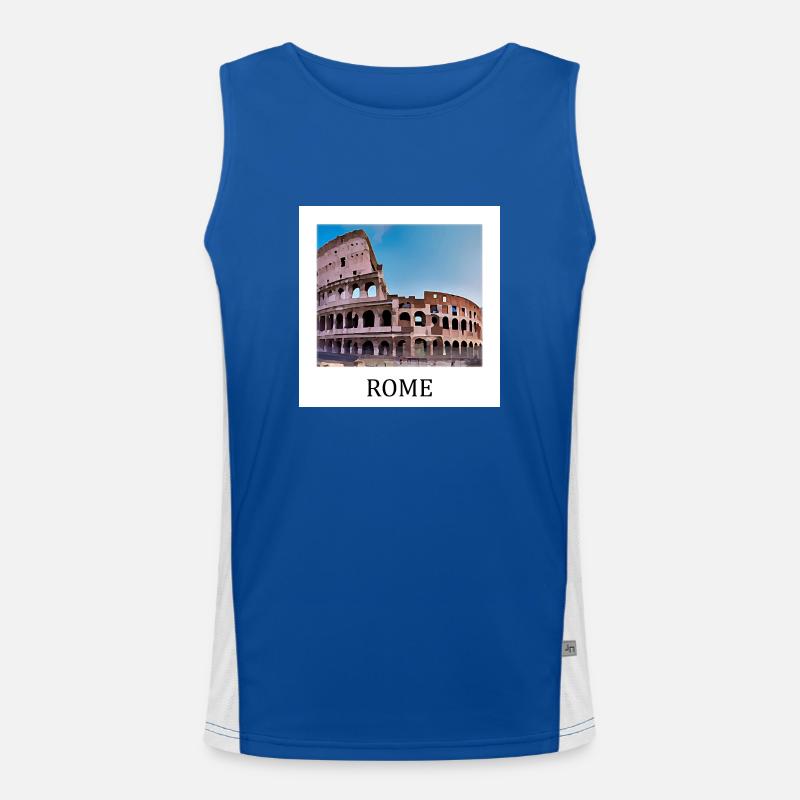 Rom Funktionelles Kontrast-Tank Top für Männer 