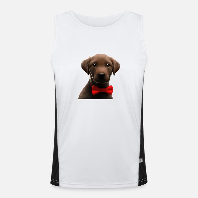 Chiot Labrador Retriever Labrador propriétaire Débardeur respirant contrasté Homme 
