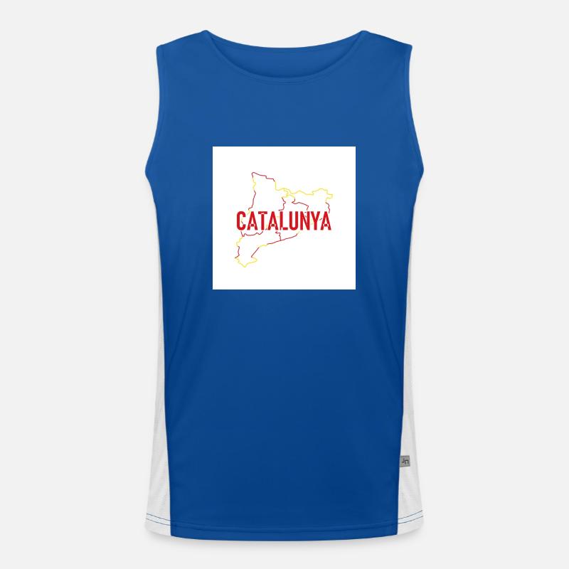 Carte de la Catalogne Débardeur respirant contrasté Homme 
