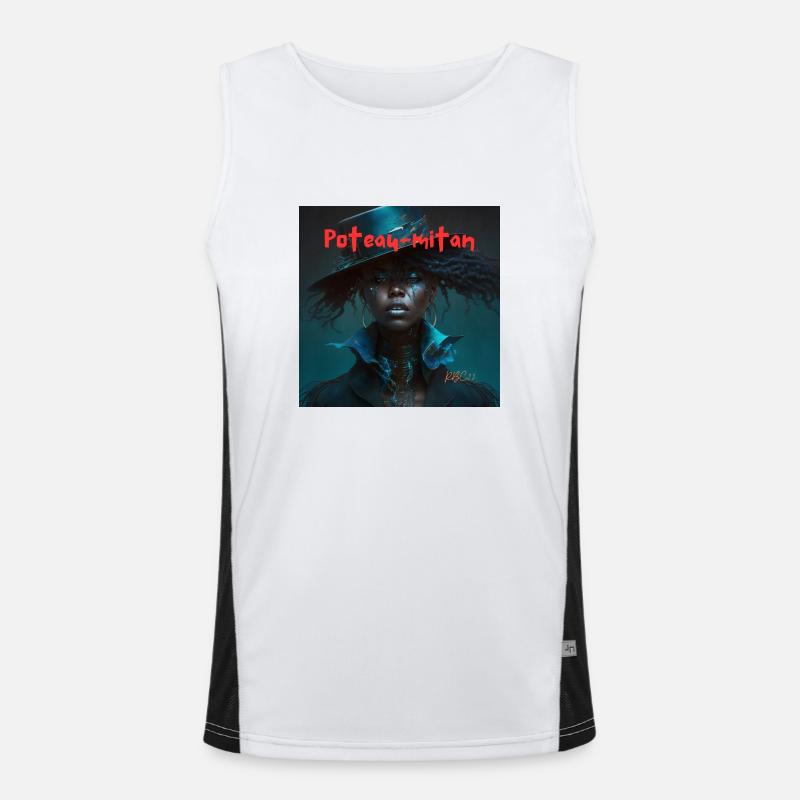 Mitan post Men's Functional Contrast Tank Top 