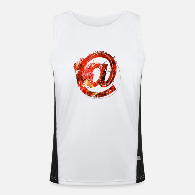 Internet email www drôle de mème grunge tech leters Débardeur respirant contrasté Homme 