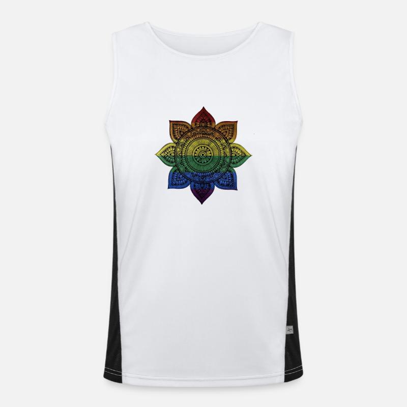 Mandala Débardeur respirant contrasté Homme 