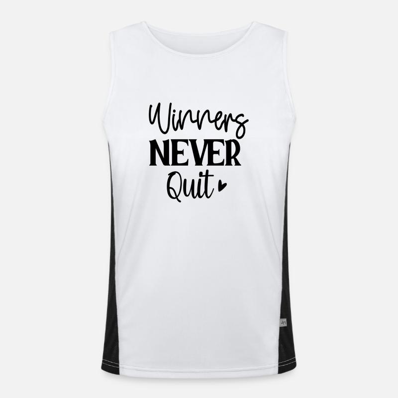 Winners Never Quit Men's Functional Contrast Tank Top 