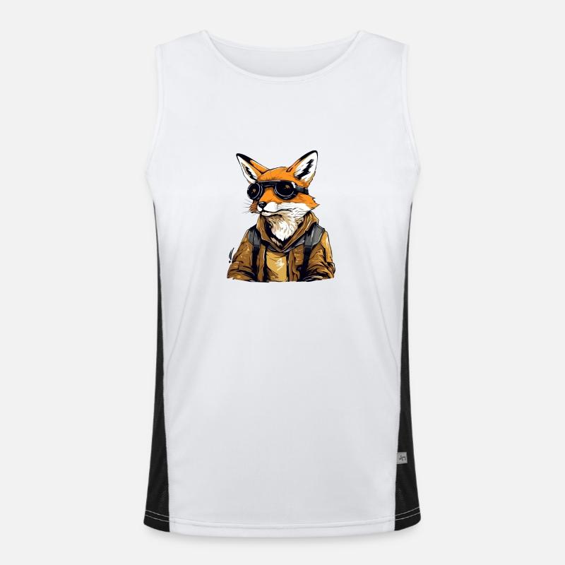 Zazo the fox Men's Functional Contrast Tank Top 