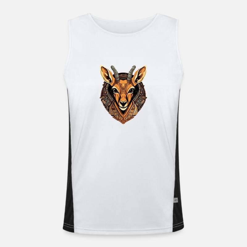 Mala die Antilope Funktionelles Kontrast-Tank Top für Männer 