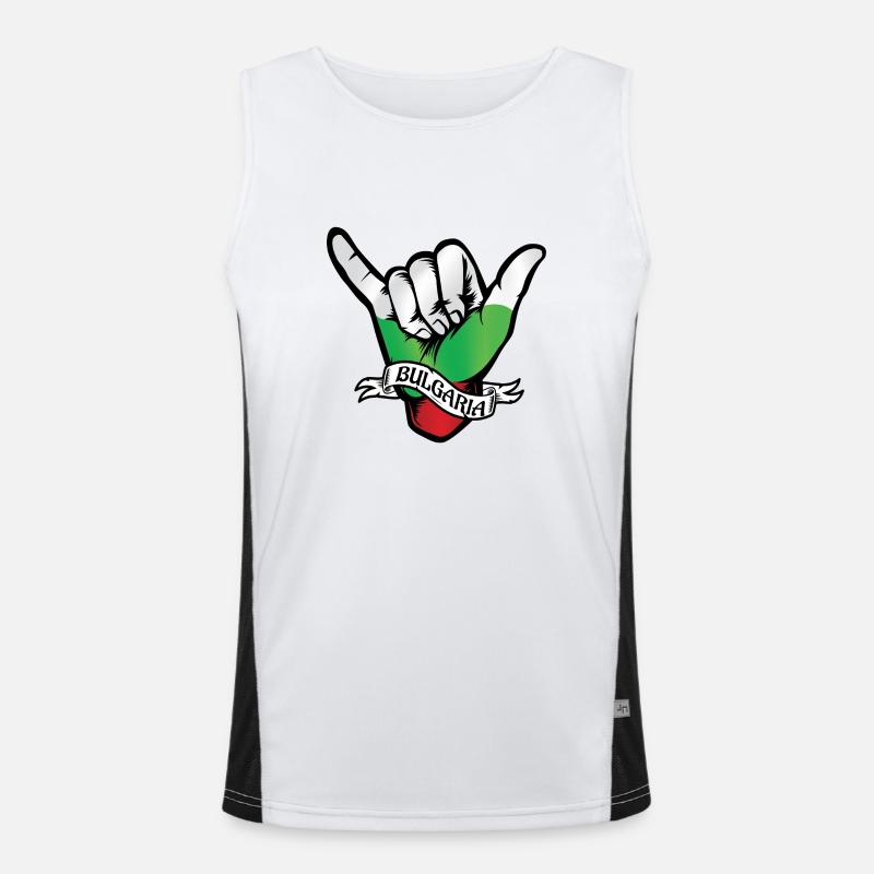 Bulgaria Shaka Men's Functional Contrast Tank Top 