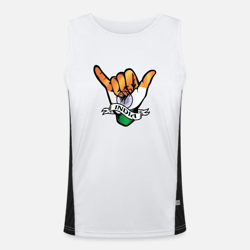 India Shaka Men's Functional Contrast Tank Top 