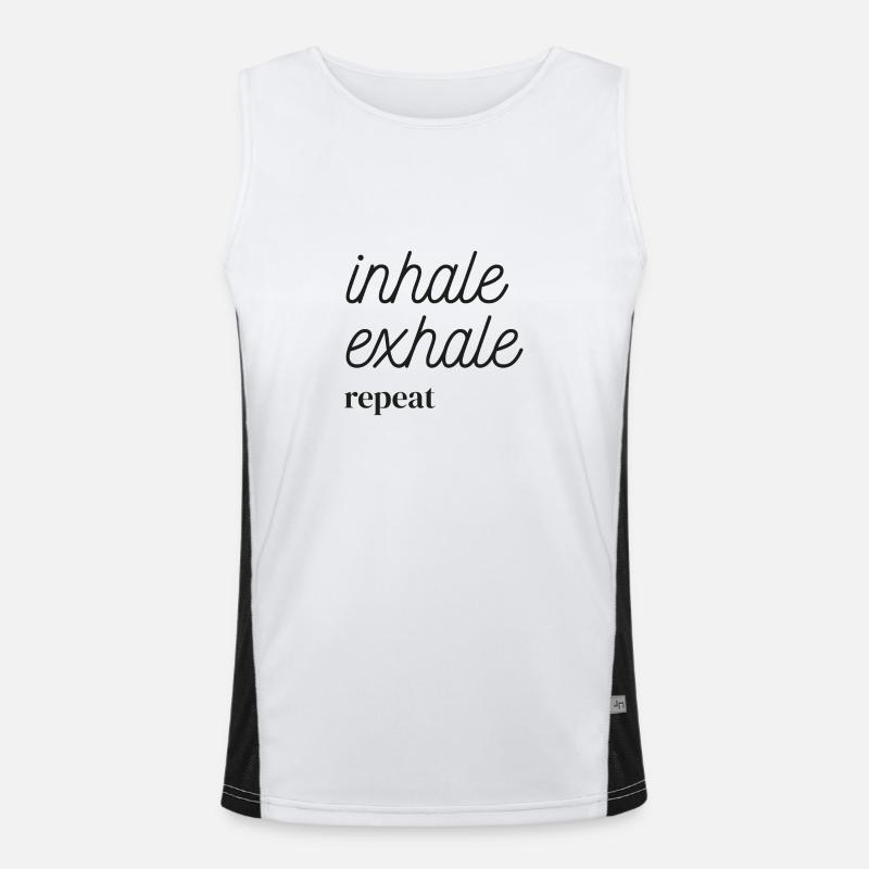 Inhale Exhale Repeat Débardeur respirant contrasté Homme 