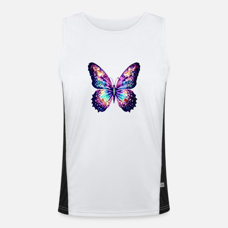 Papillon Animal Papillon Insecte Débardeur respirant contrasté Homme 
