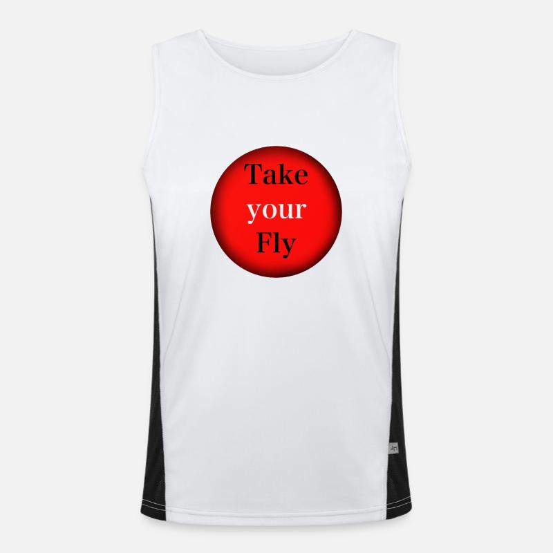 Take your Fly Funktionelles Kontrast-Tank Top für Männer 