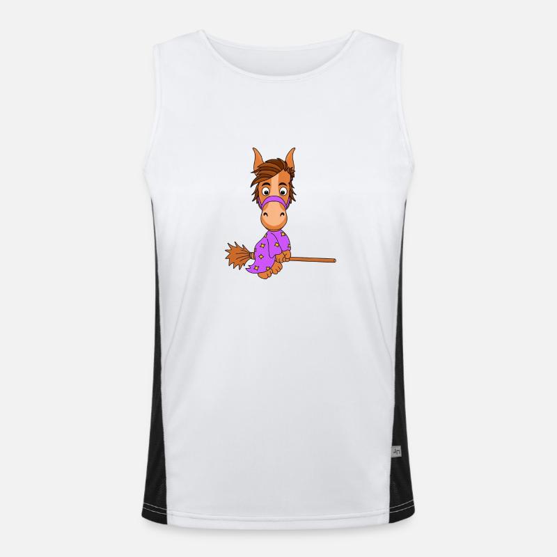 PFERD - HEXE - PONY Funktionelles Kontrast-Tank Top für Männer 