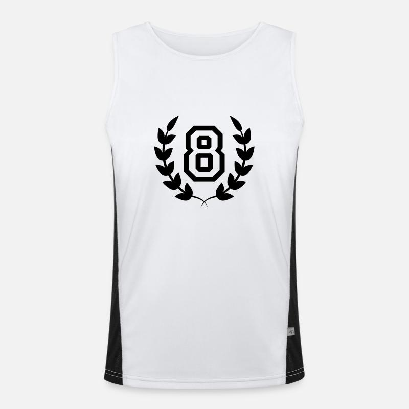 Geschenkidee zum 8. Geburtstag 8 Jahre Funktionelles Kontrast-Tank Top für Männer 