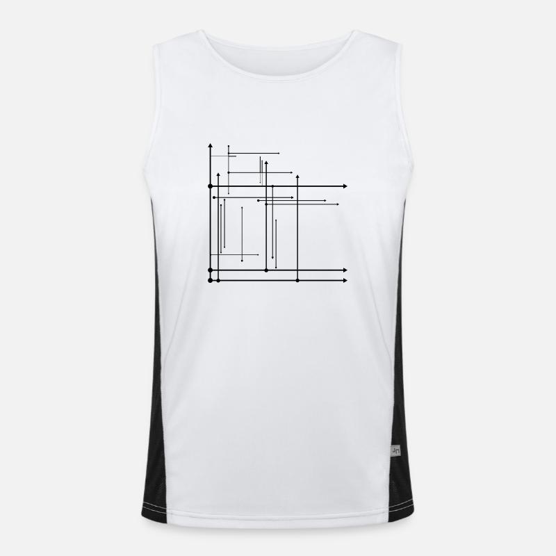 Pfeilen Funktionelles Kontrast-Tank Top für Männer 