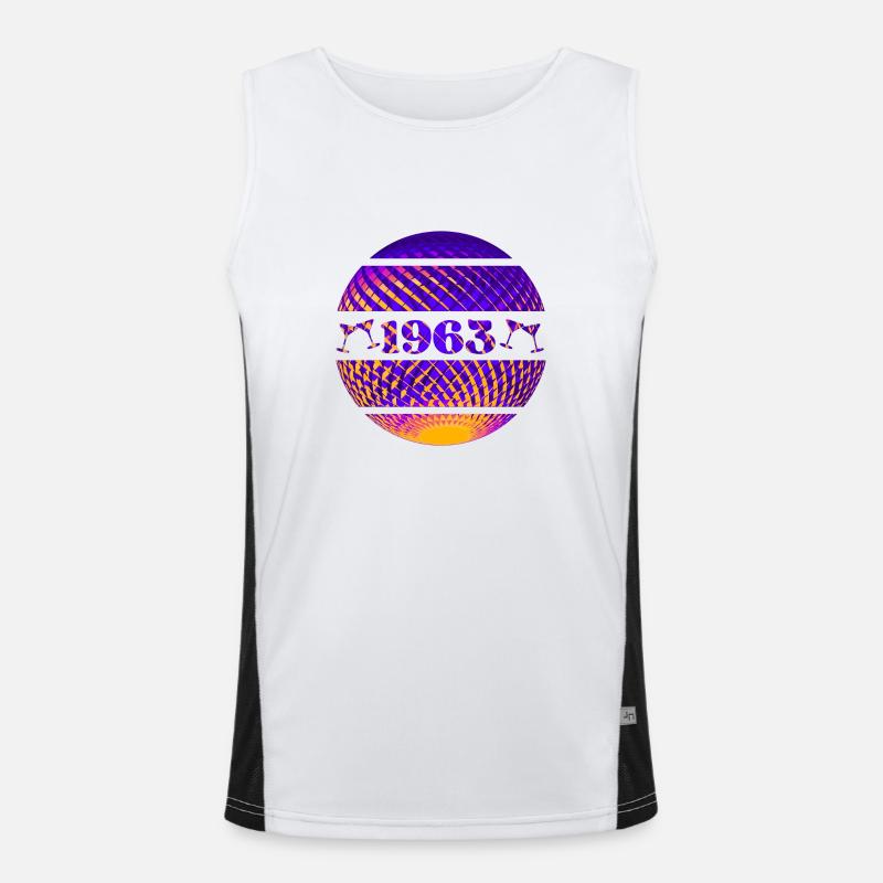 Born 1963 Men's Functional Contrast Tank Top 