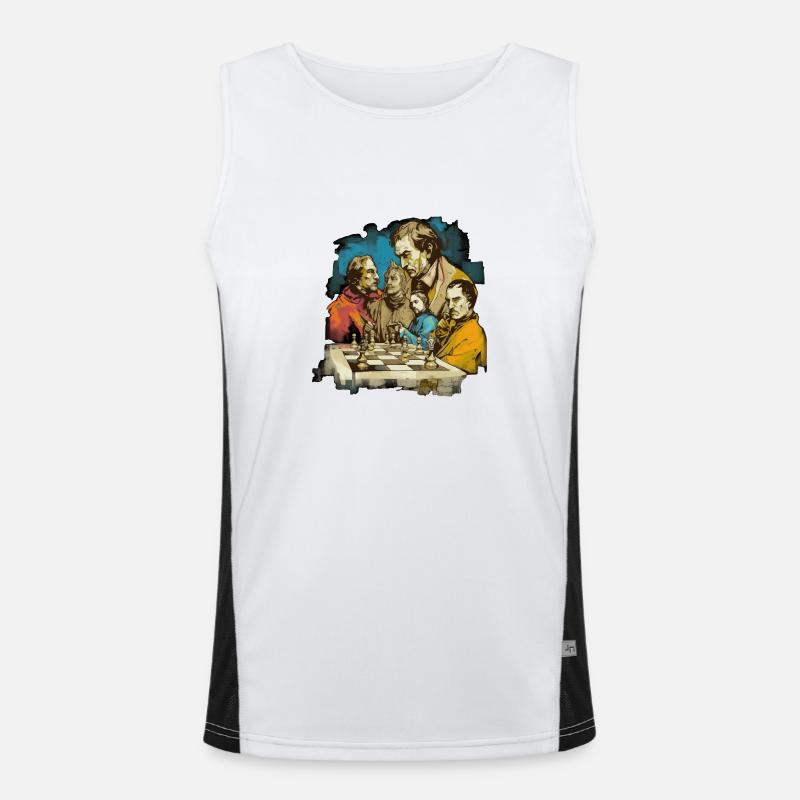 Chess science Men's Functional Contrast Tank Top 