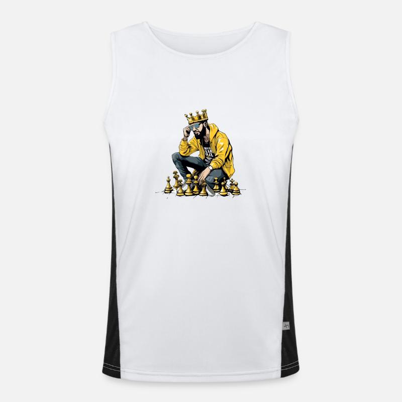 Max le roi des échecs Débardeur respirant contrasté Homme 