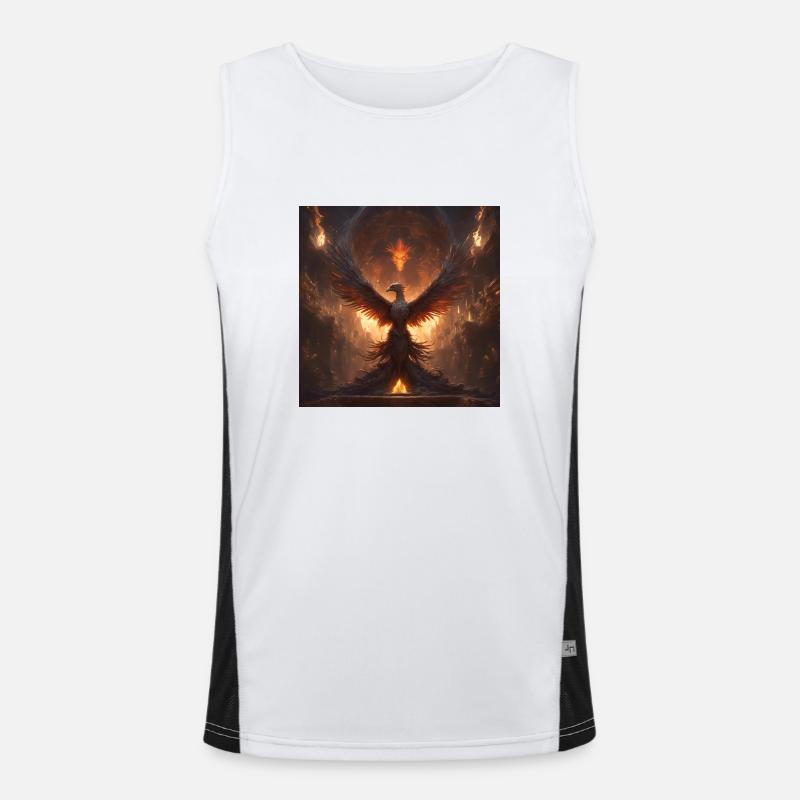 Der Phönix Funktionelles Kontrast-Tank Top für Männer 