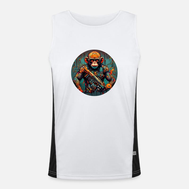Cyborg Monkey Men's Functional Contrast Tank Top 