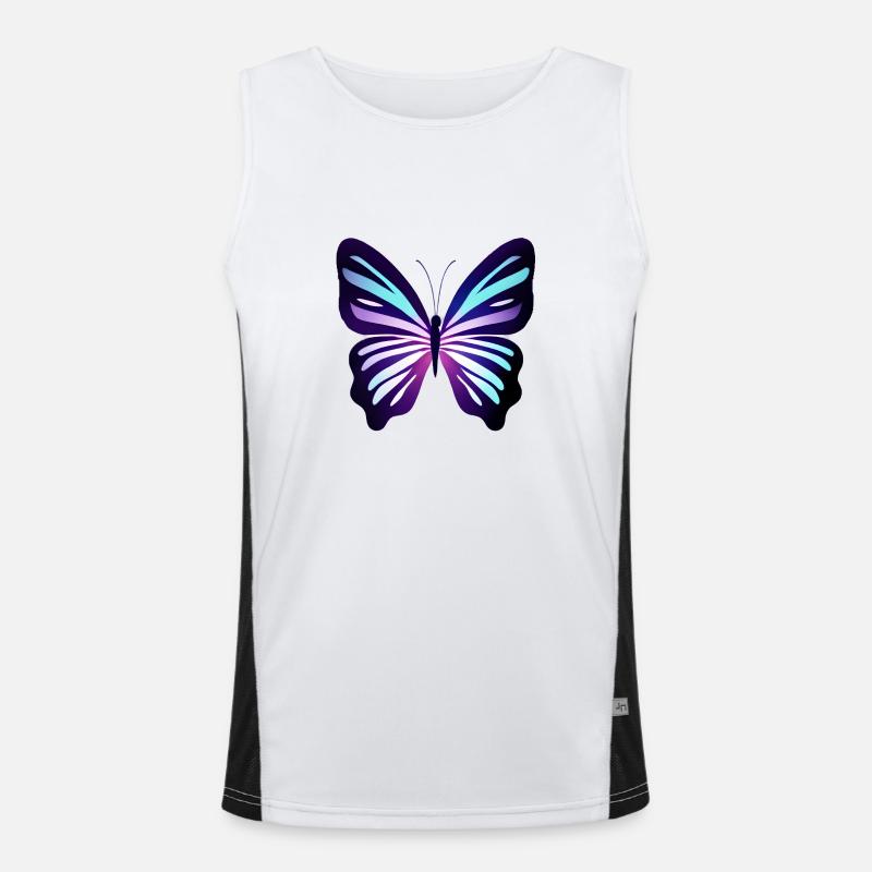 Papillon Papillon Insecte animal Débardeur respirant contrasté Homme 
