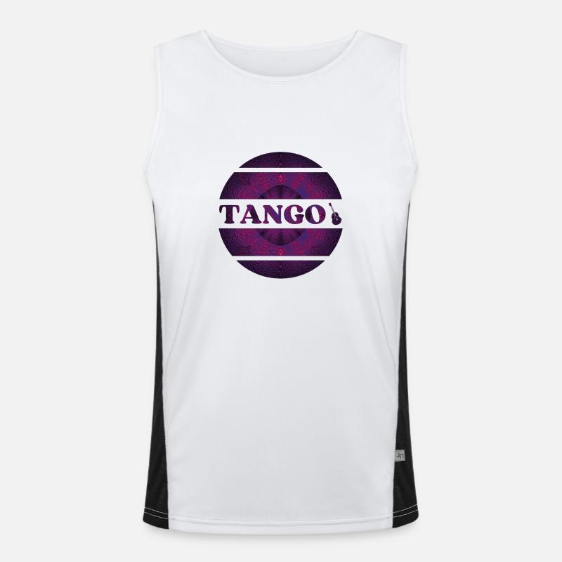 Tango dancing Men's Functional Contrast Tank Top 