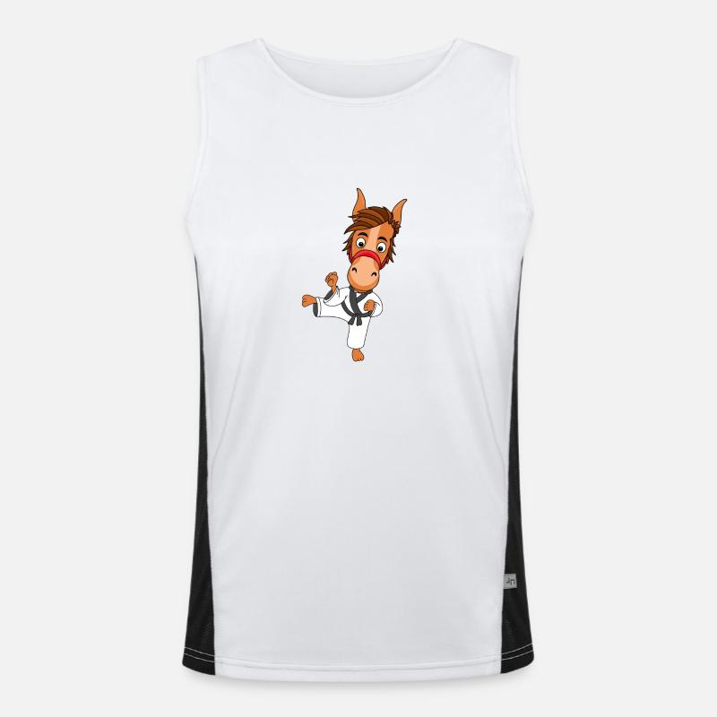PFERD - PONY Funktionelles Kontrast-Tank Top für Männer 