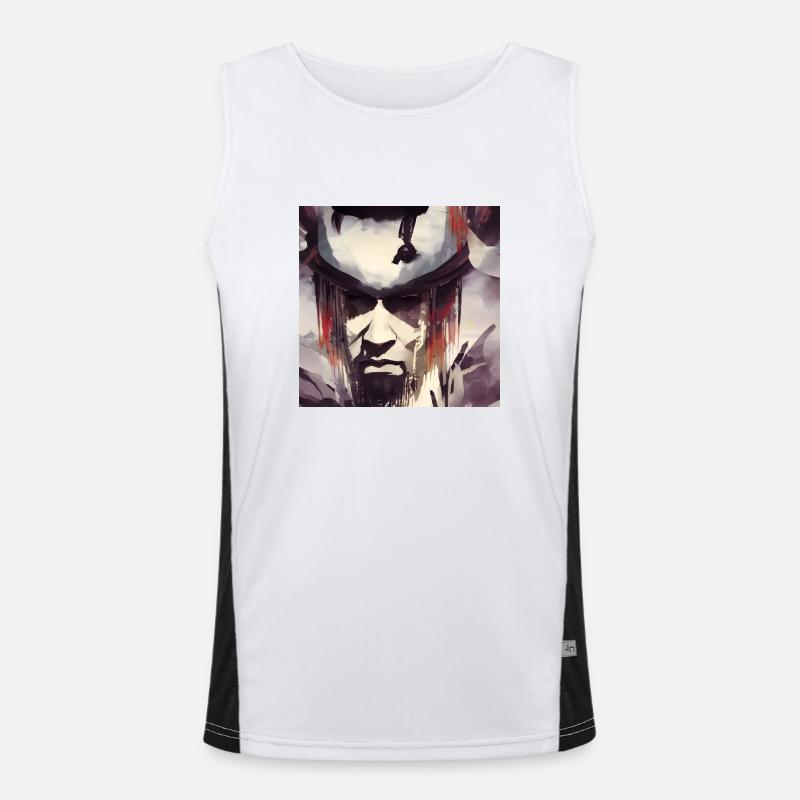 Samurai Funktionelles Kontrast-Tank Top für Männer 