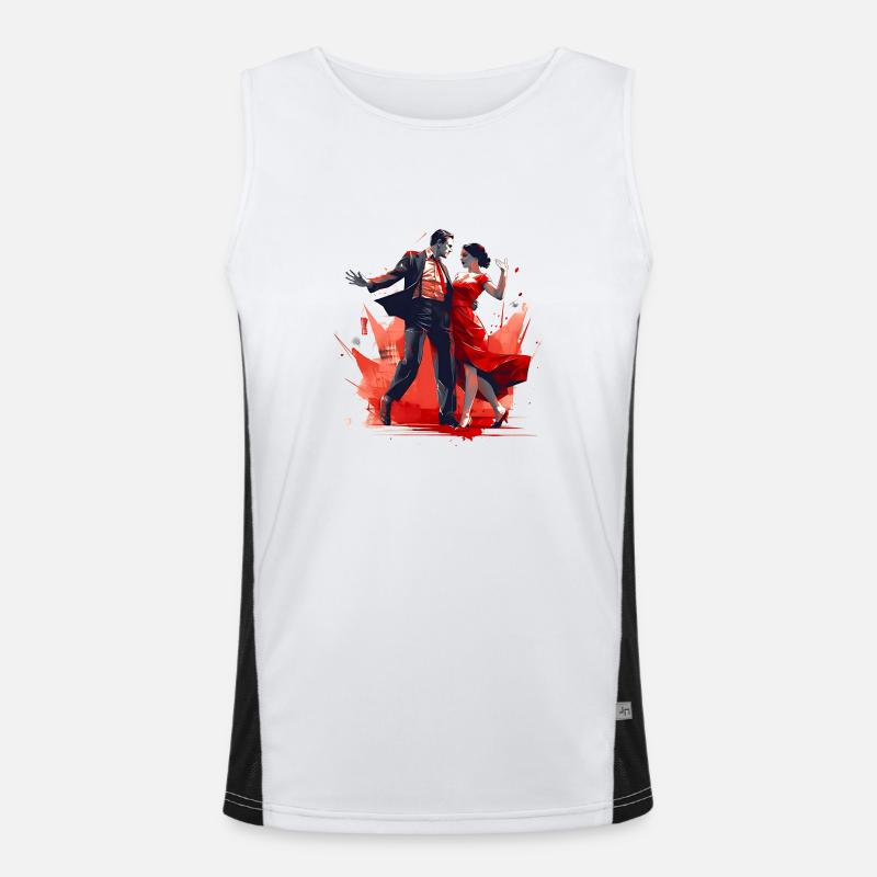 Dancing requires skill Men's Functional Contrast Tank Top 
