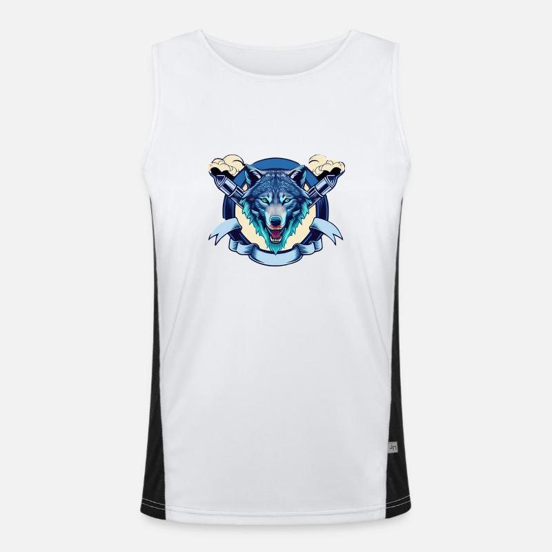 Wolf Men's Functional Contrast Tank Top 