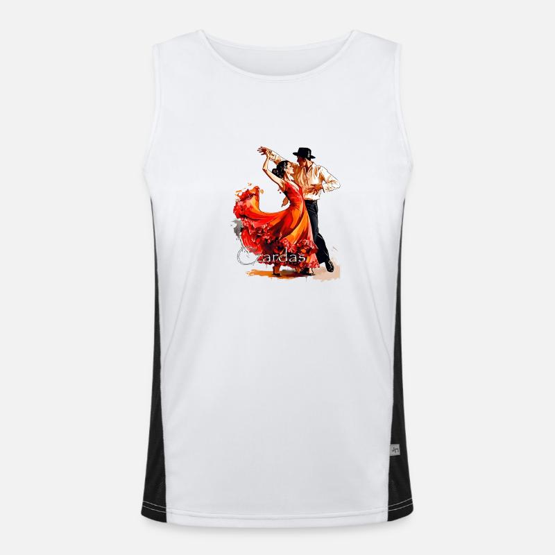 Dancing has many advantages Men's Functional Contrast Tank Top 