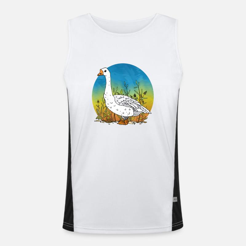 Gans Funktionelles Kontrast-Tank Top für Männer 