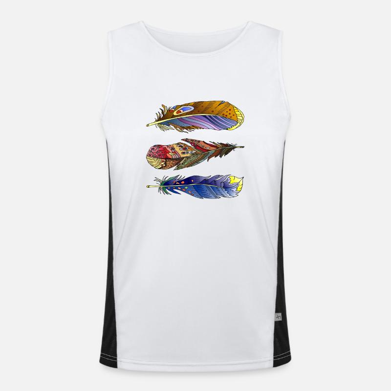 Feder Funktionelles Kontrast-Tank Top für Männer 