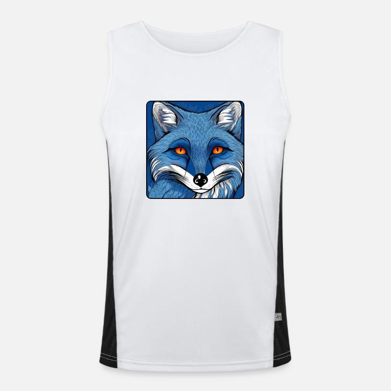 BLUE FOX No.1 Funktionelles Kontrast-Tank Top für Männer 