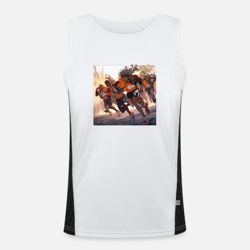 Final sprint! Men's Functional Contrast Tank Top 