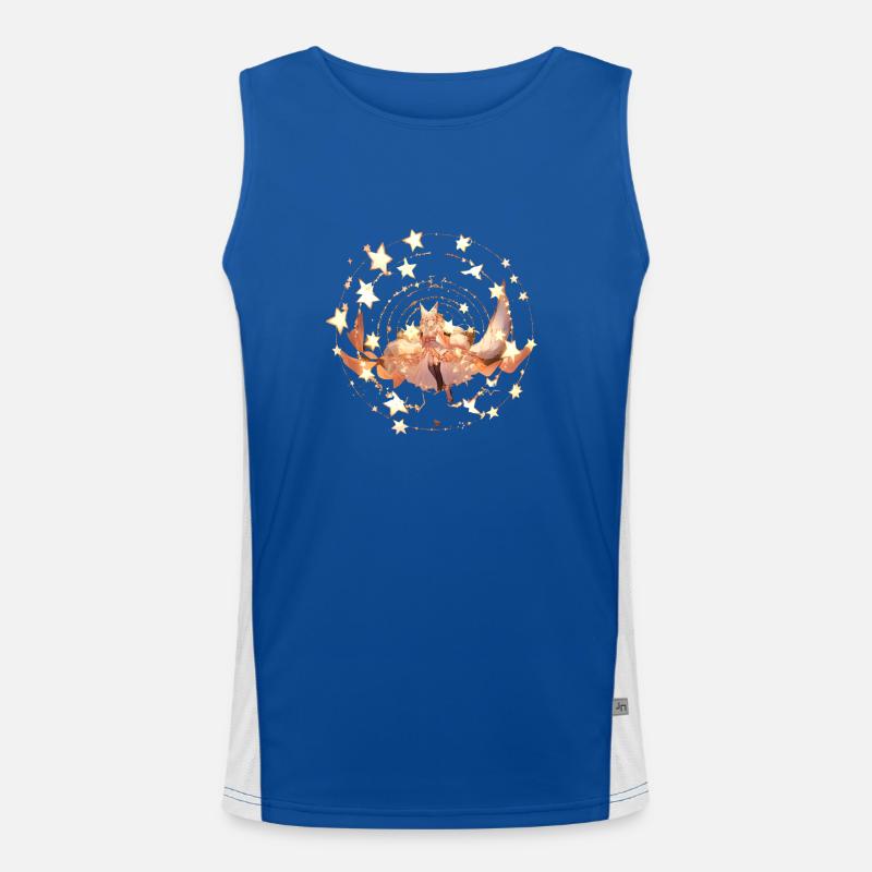 Mädchen aufgehender Stern Funktionelles Kontrast-Tank Top für Männer 