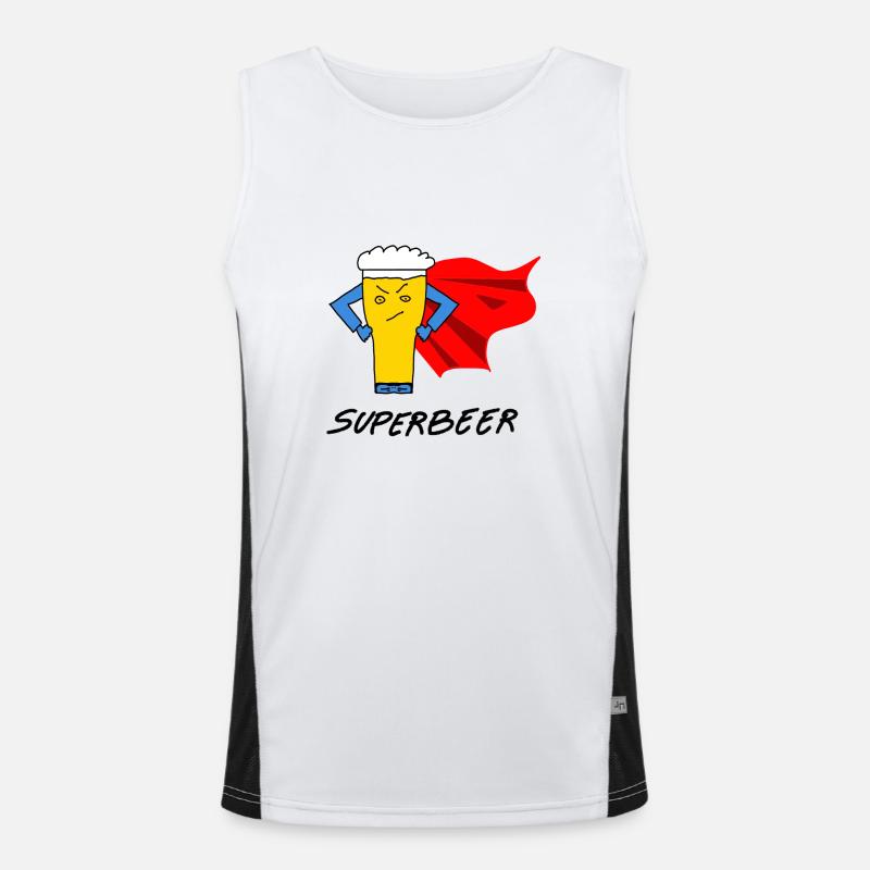 Super Beer Men's Functional Contrast Tank Top 